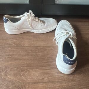 Cole Haan Men's White and Navy Sneakers